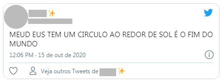 mensagem no twitter