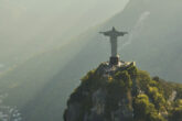 Cristo Redentor no alto do Corcovado no Rio de Janeiro