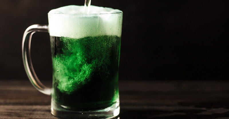 Cerveja verde do St Patrick's Day