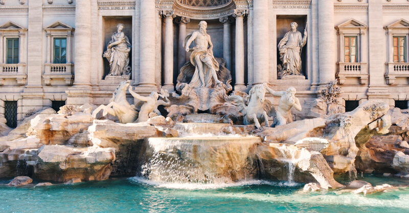 Fontana di trevi em Roma
