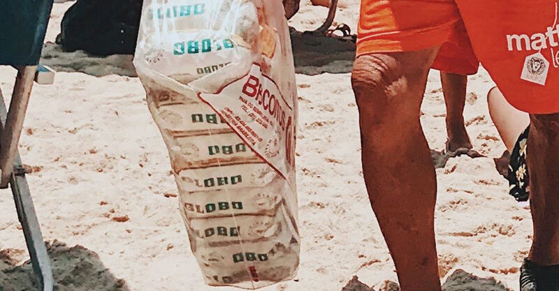 Biscoito Globo na praia