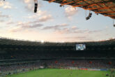 Estádio de futebol brasileiro
