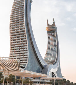 Prédio circular na cidade de Lusail no Qatar