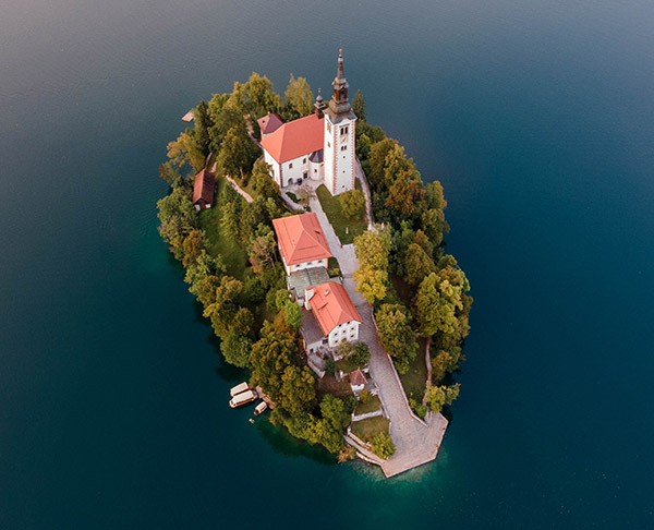 Ilha Bled na Eslovênia