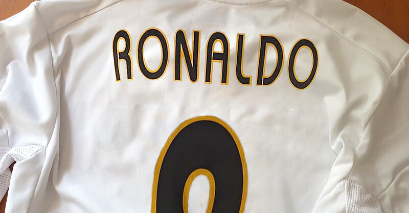 Camisa do Ronaldo Fenômeno no Real Madri