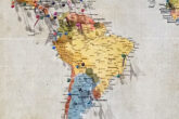 Brasil com Estados no mapa