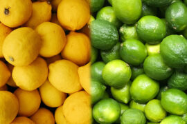 Limão siciliano e limão verde
